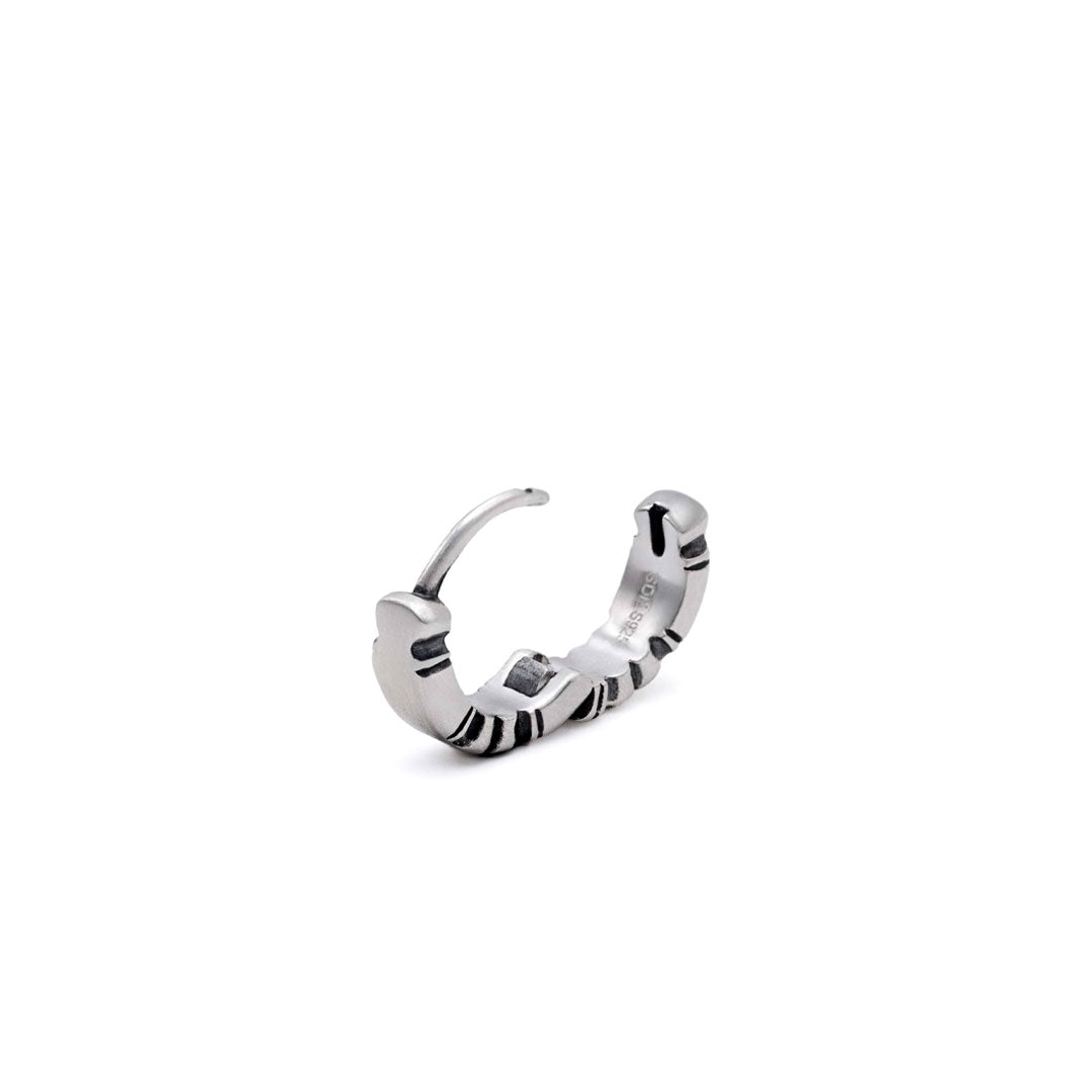 Silver Armour Earring