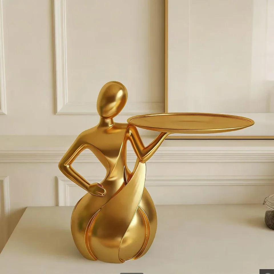 Abstract Figure Tray Sculpture