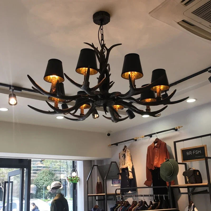 Resin Antler Chandelier