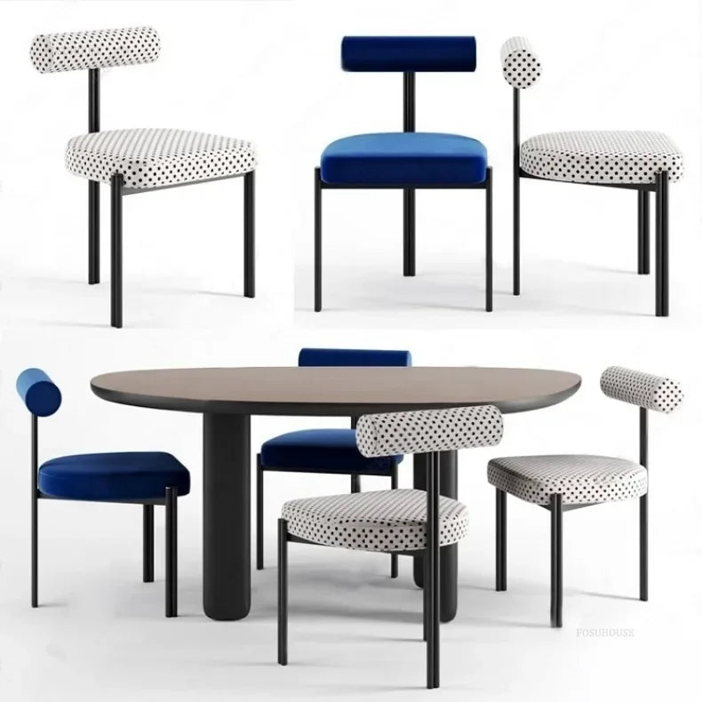 Nordic Three-Leg Upholstered Dining Chair