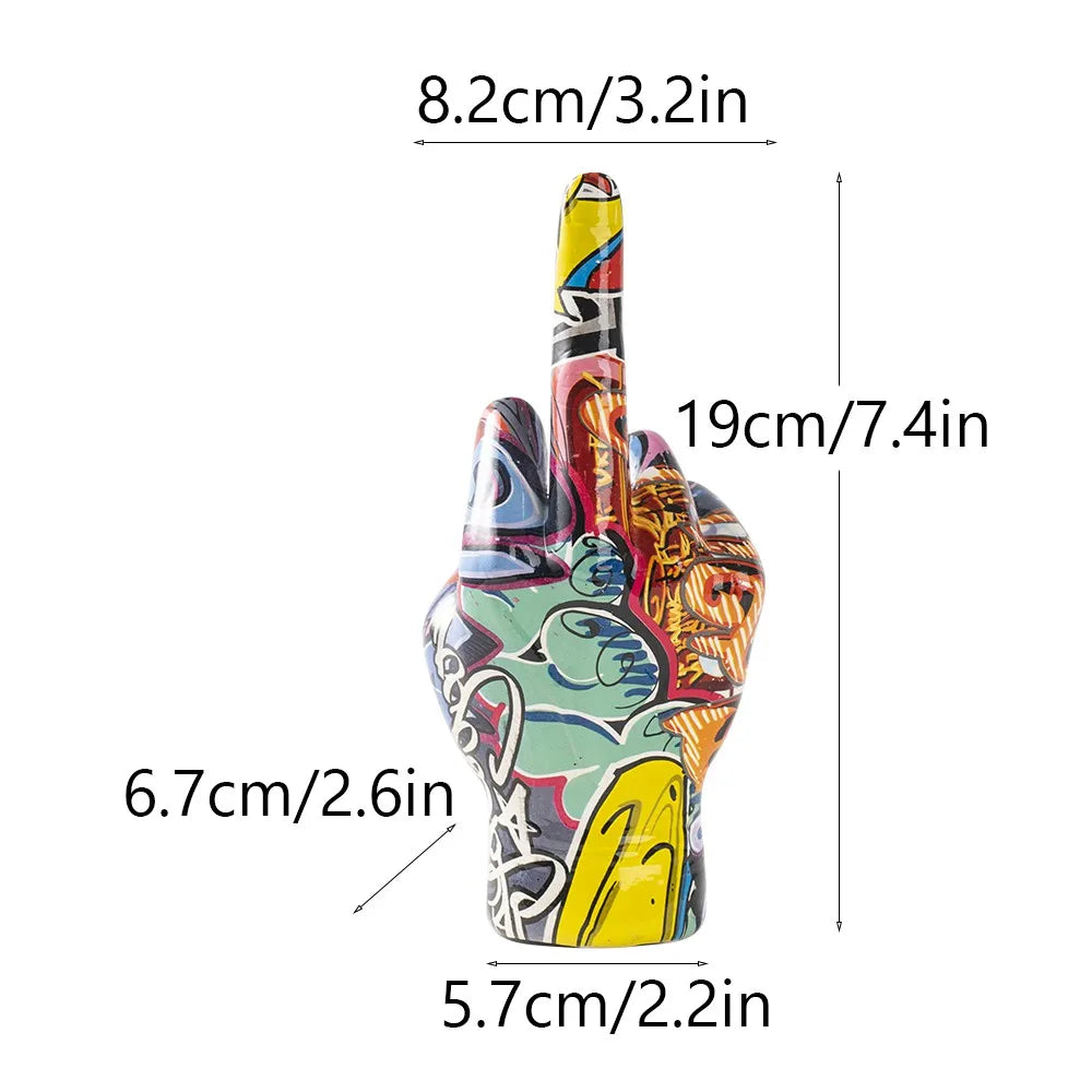 Graffiti Hand Resin Sculpture
