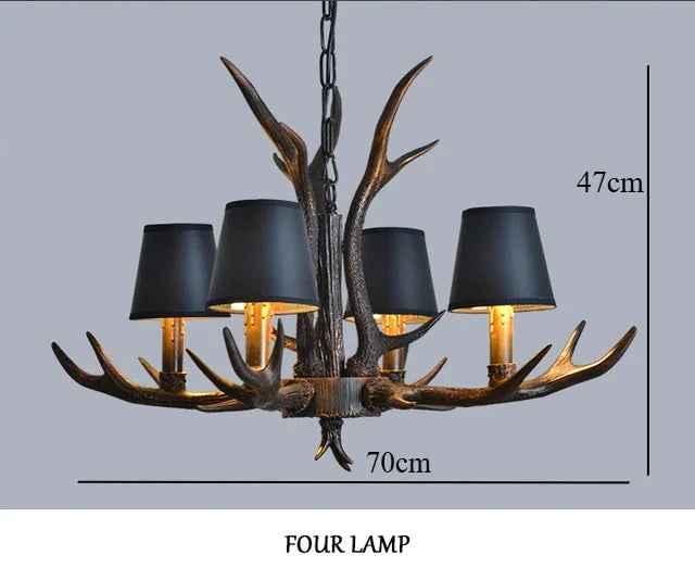 Resin Antler Chandelier