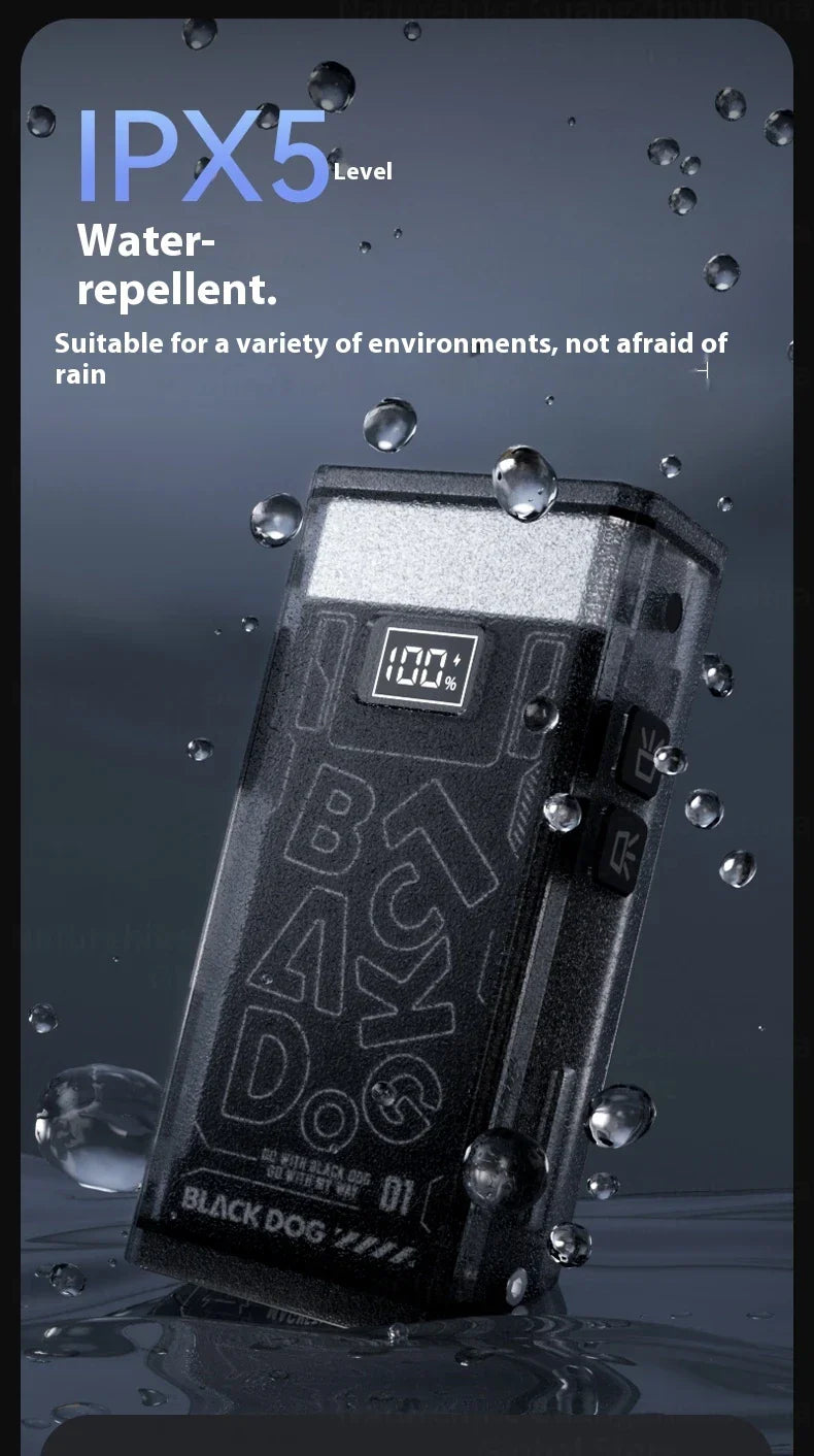 BLACKDOG STAR BOX Multifunctional Lighting Flashlight 3300LM Super Power Long Range LED Light 4 Color Torch Outdoor 3000mAh Battery IPX5 Waterproof