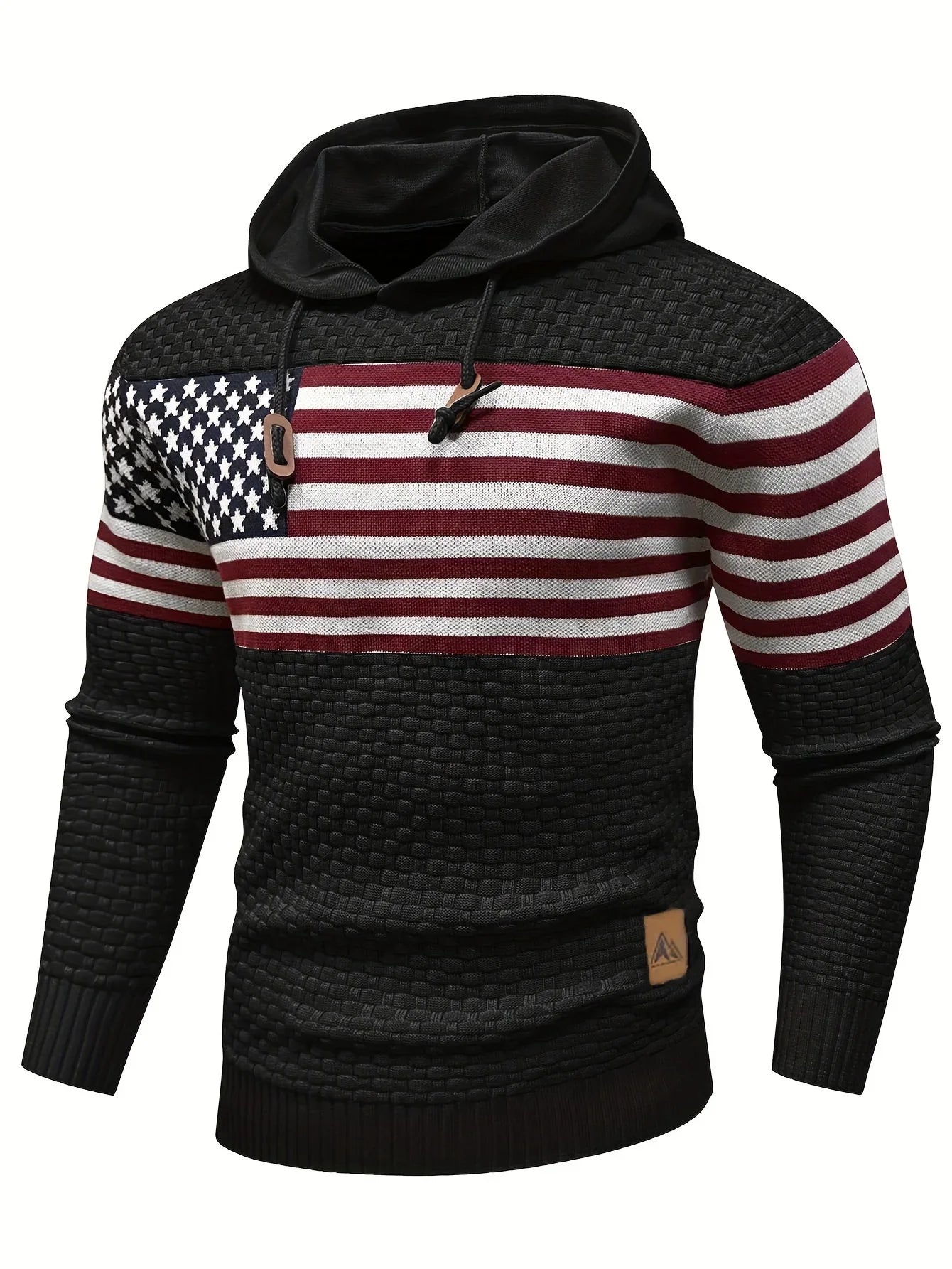Heritage Stripe Knit Pullover Hoodie
