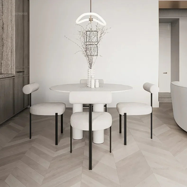 Nordic Three-Leg Upholstered Dining Chair
