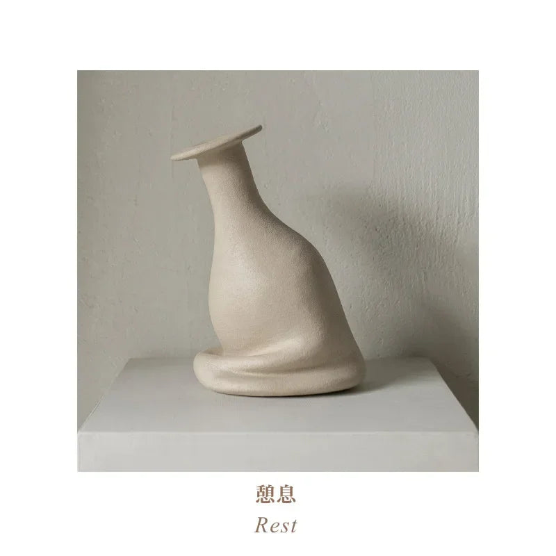 THE PAUSE COLLECTION | Sculptural Asymmetric Vase
