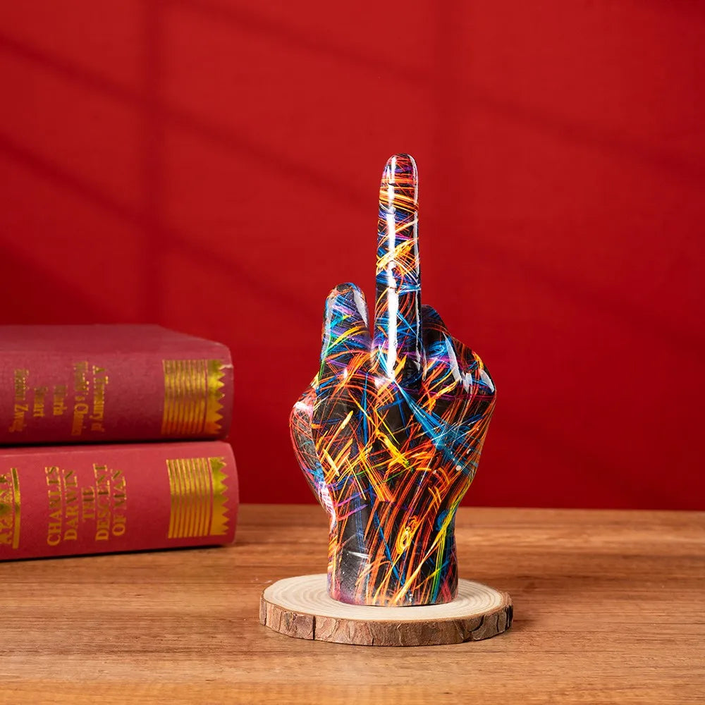 Graffiti Hand Resin Sculpture