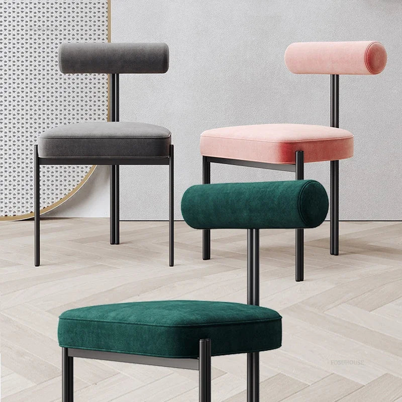Nordic Three-Leg Upholstered Dining Chair