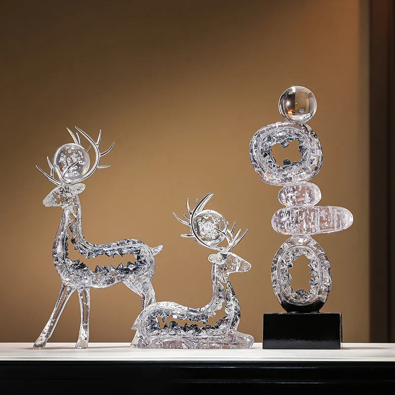 Stacked Totem Resin Sculpture