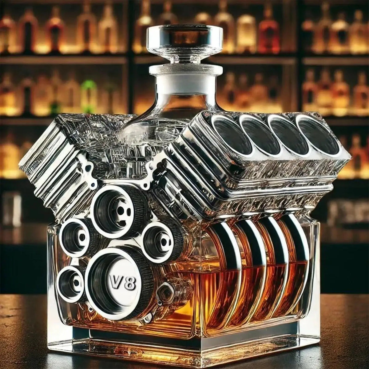 THE V8 | Engine-Form Whiskey Decanter