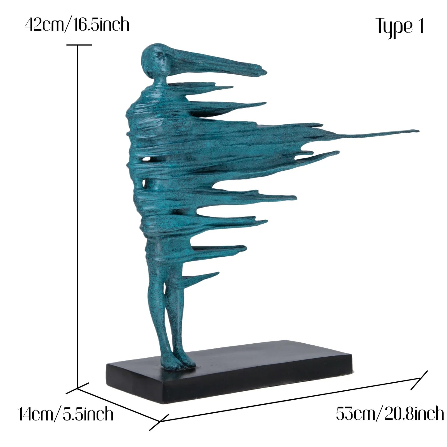 THE CURRENT | Wind-Form Female Bronze Sculpture