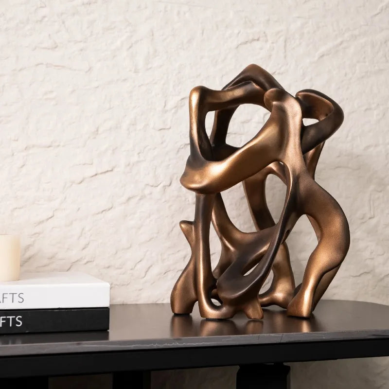 Hollow Abstract Organic Resin Sculpture