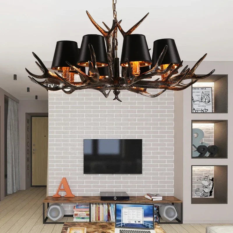 Resin Antler Chandelier