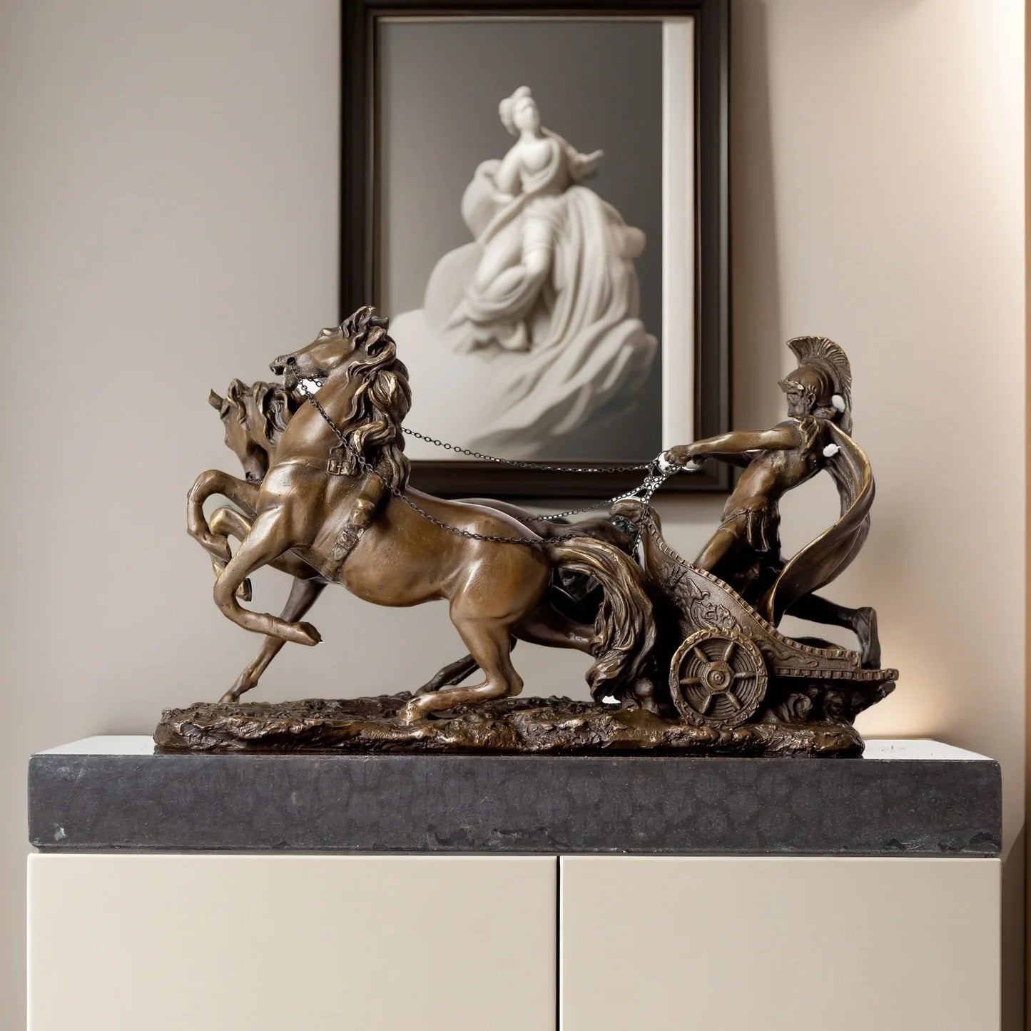 THE CHARIOT | Roman Warrior Bronze Sculpture