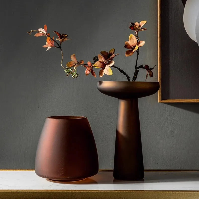 Frosted Glass Vase Collection
