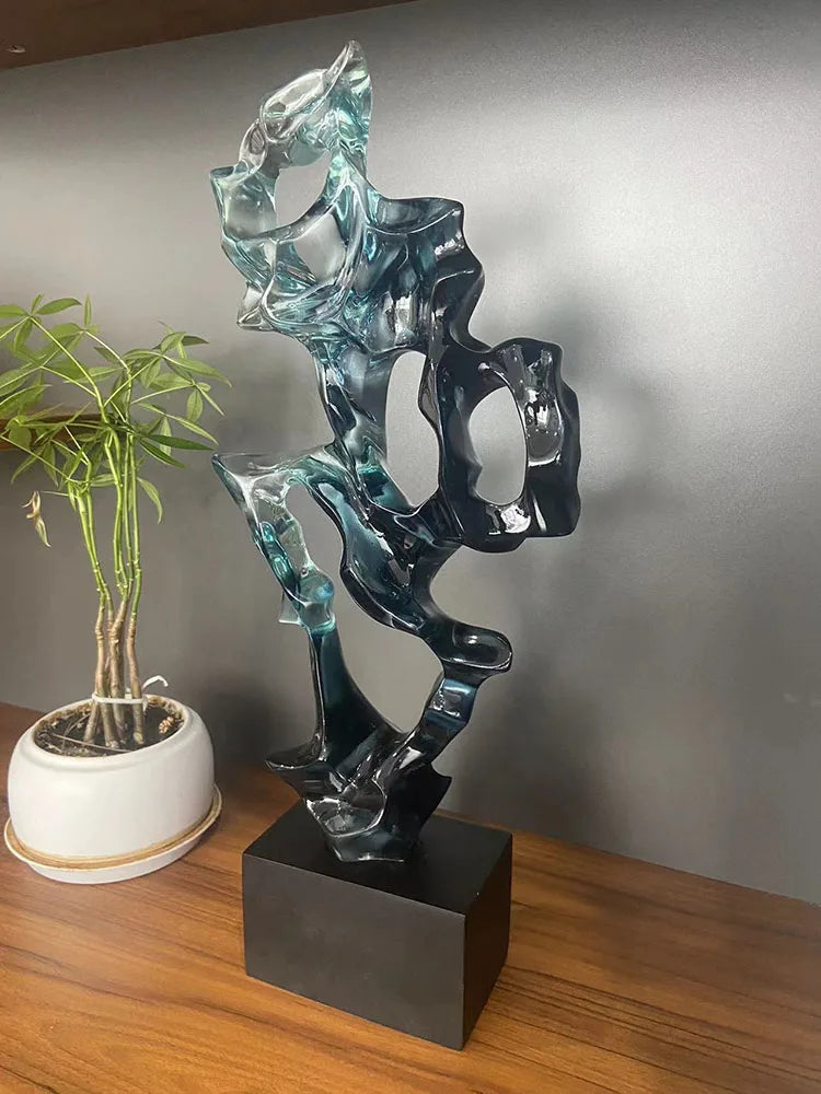 Open-Lattice Abstract Resin Sculpture