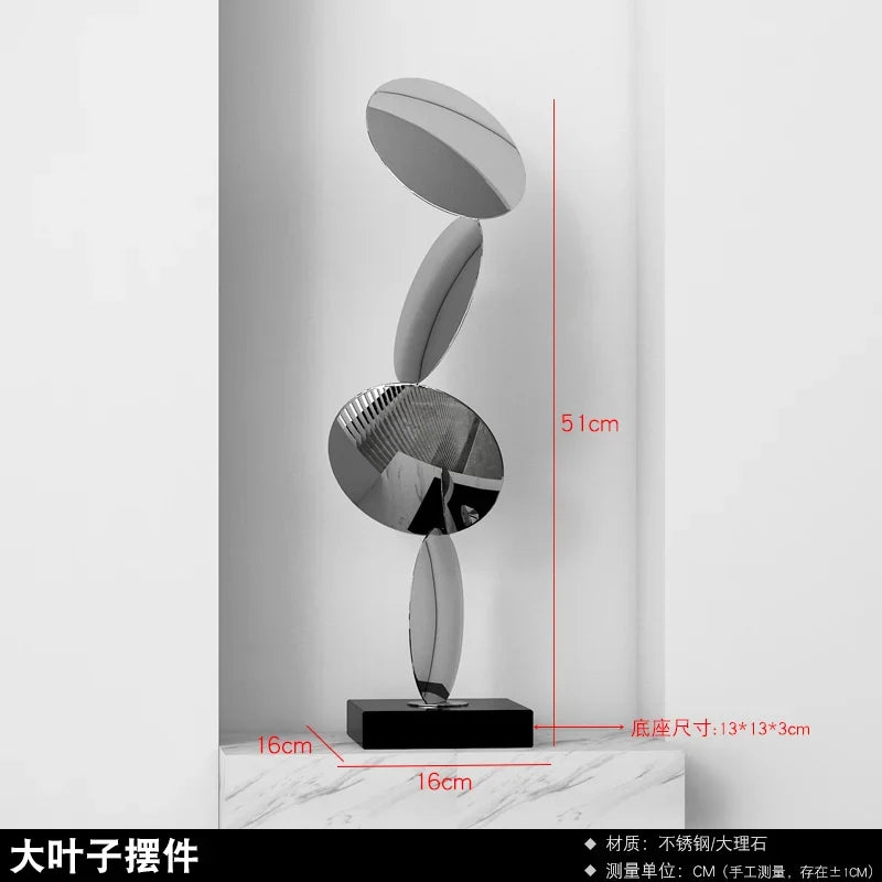 Abstract Stainless Steel Sculpture