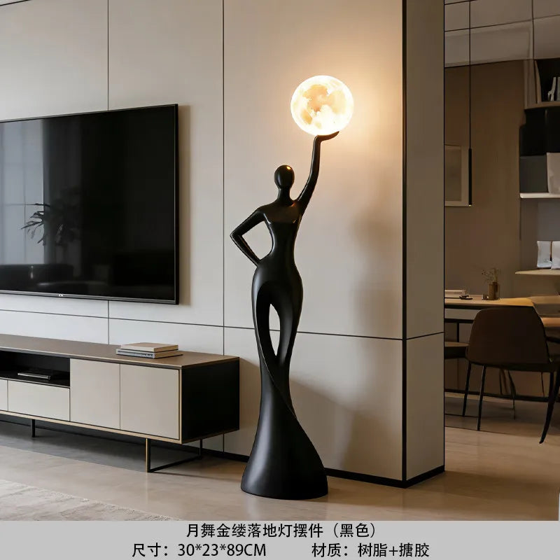 Large Floor Figure Resin Sculpture