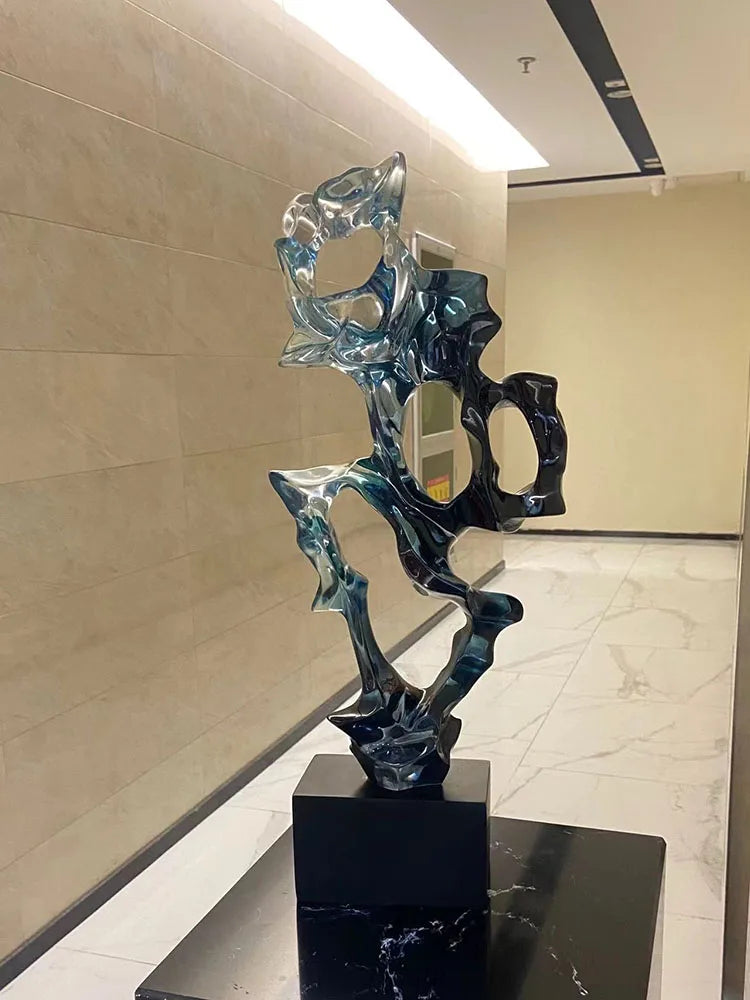 Open-Lattice Abstract Resin Sculpture