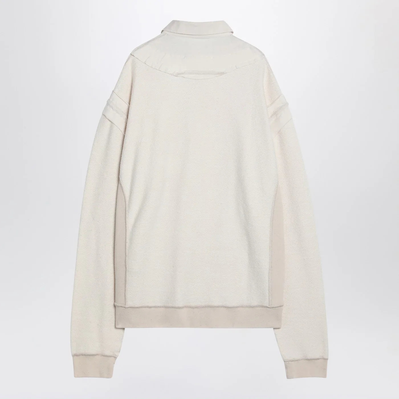 Maison Margiela - Distressed-effect ecru sweatshirt