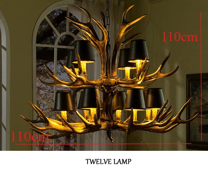 Resin Antler Chandelier