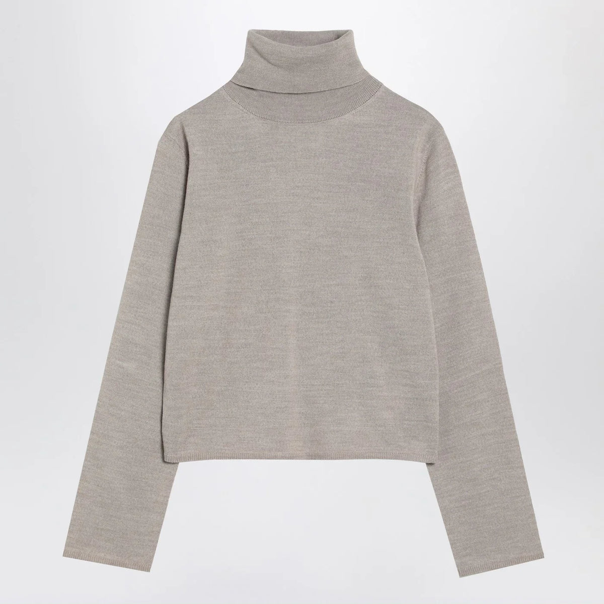 MM6 Maison Margiela - Beige wool blend turtleneck sweater