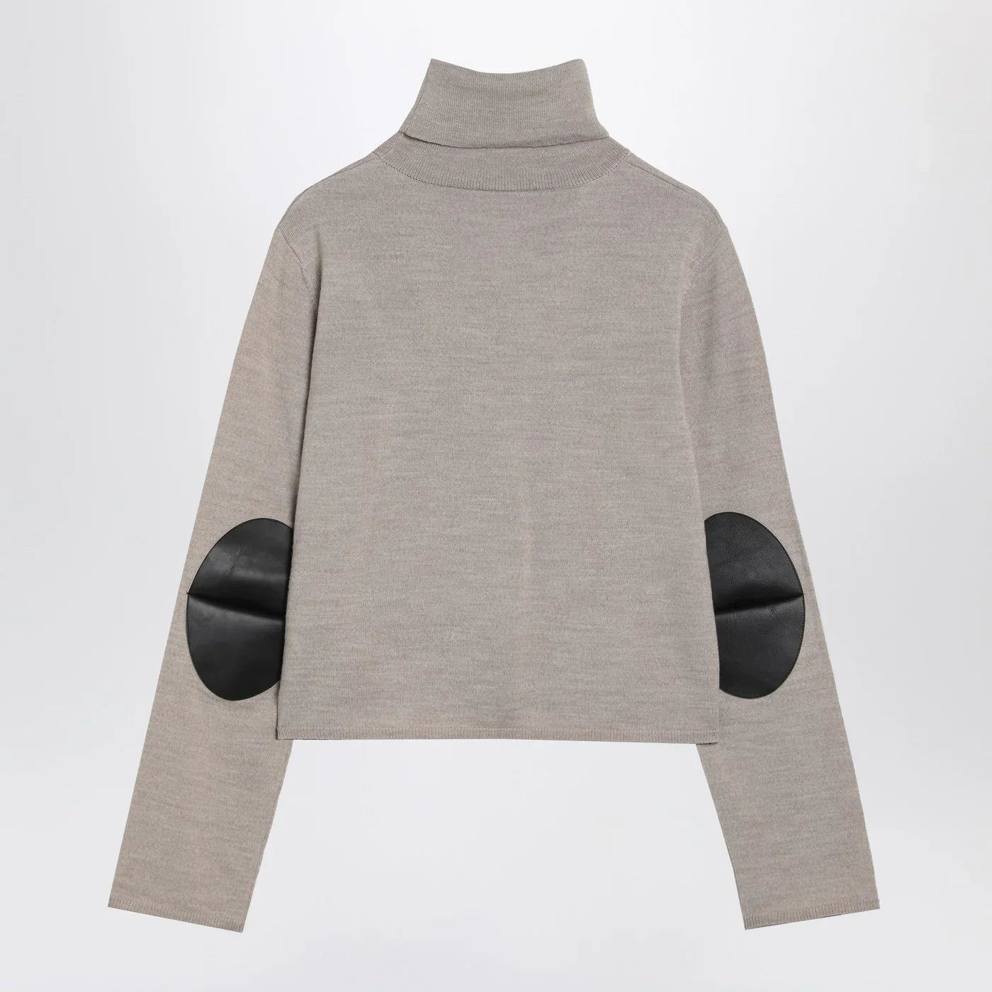 MM6 Maison Margiela - Beige wool blend turtleneck sweater