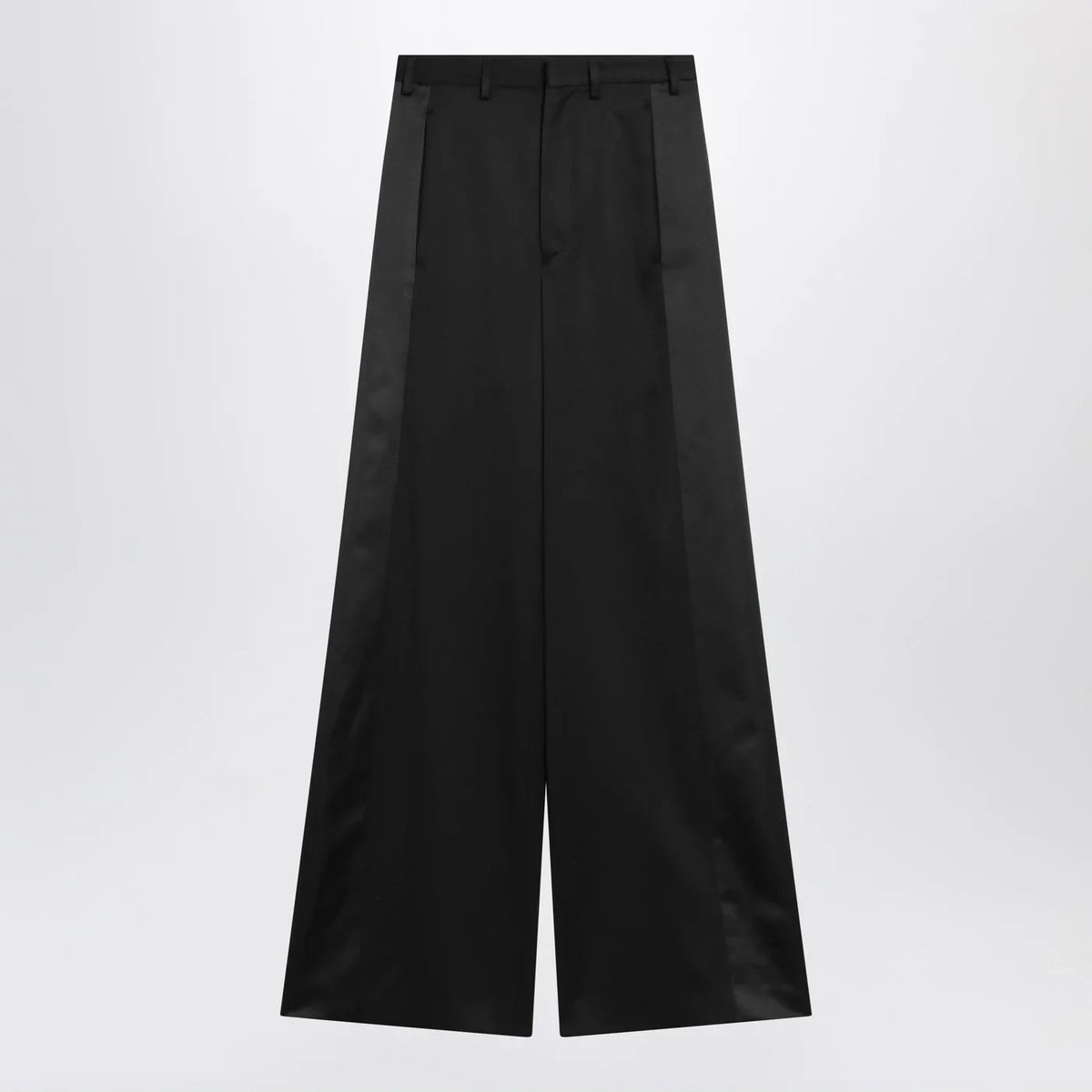 MM6 Maison Margiela - Black satin palazzo pants