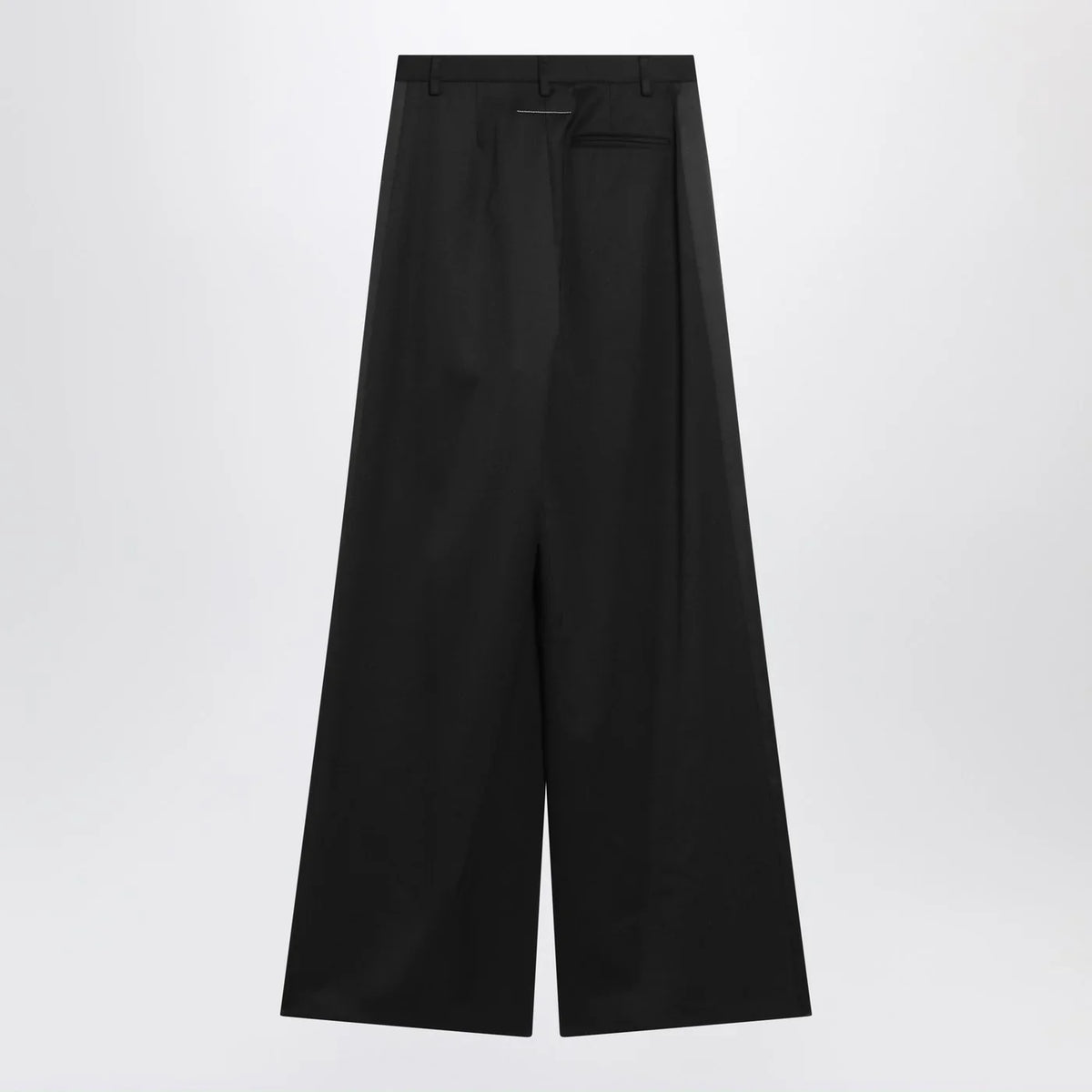 MM6 Maison Margiela - Black satin palazzo pants