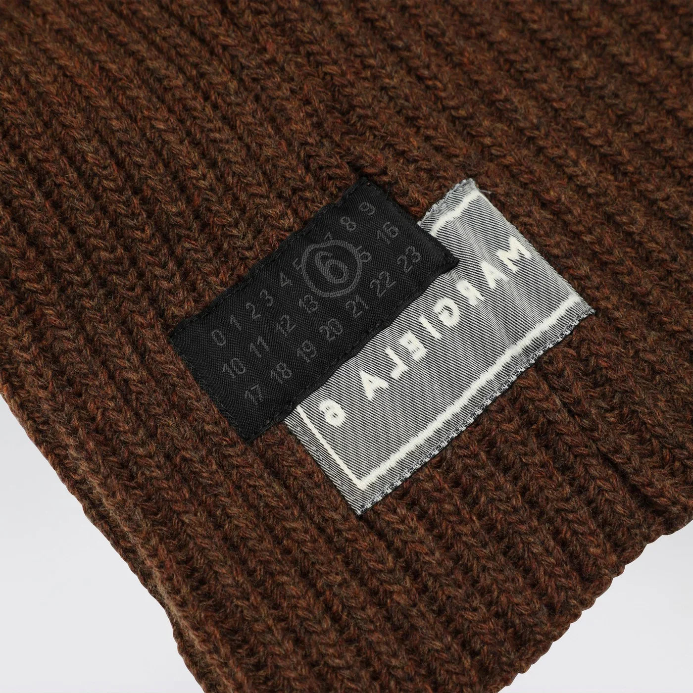 MM6 Maison Margiela - Brown wool-blend hood