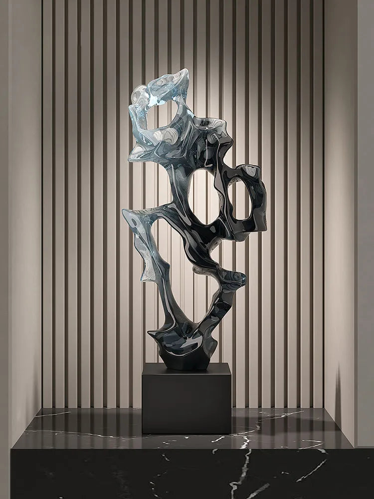 Open-Lattice Abstract Resin Sculpture