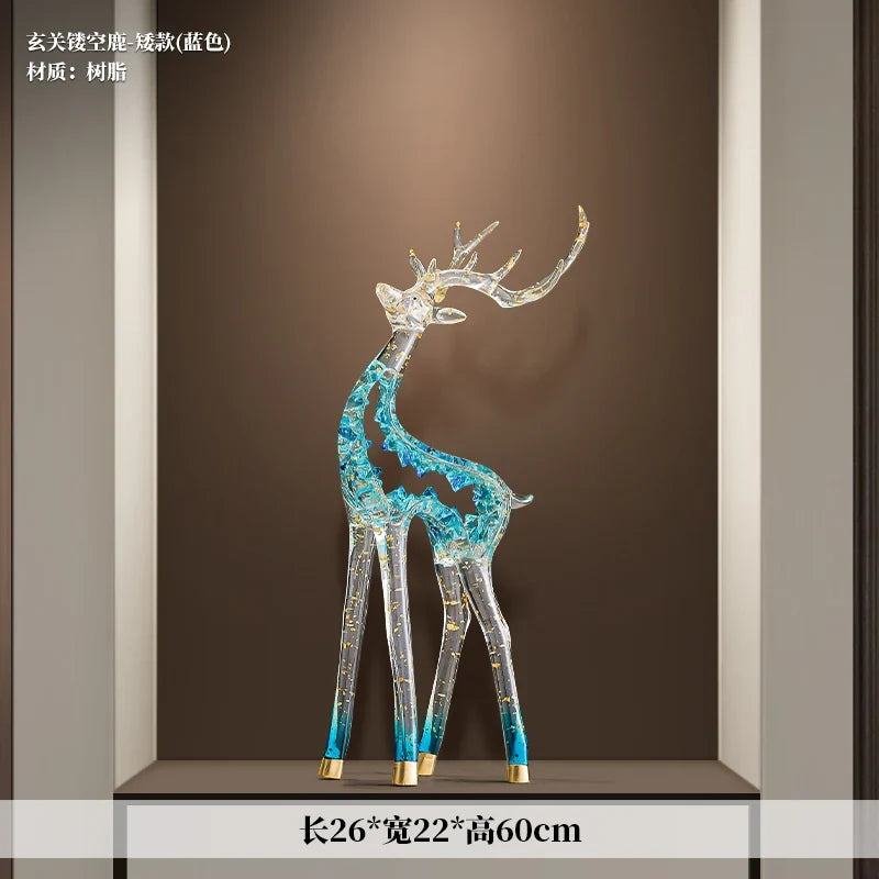 Crystal-Form Stag Sculpture