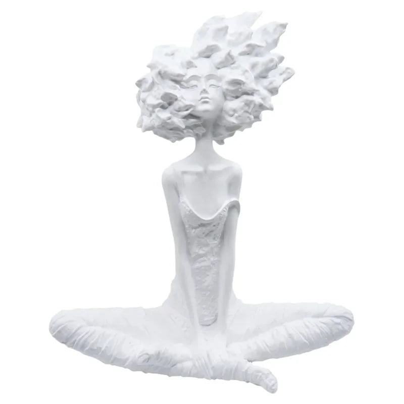 Seated Figure with Wild Hair