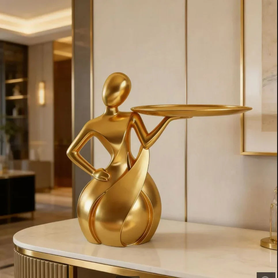 Abstract Figure Tray Sculpture