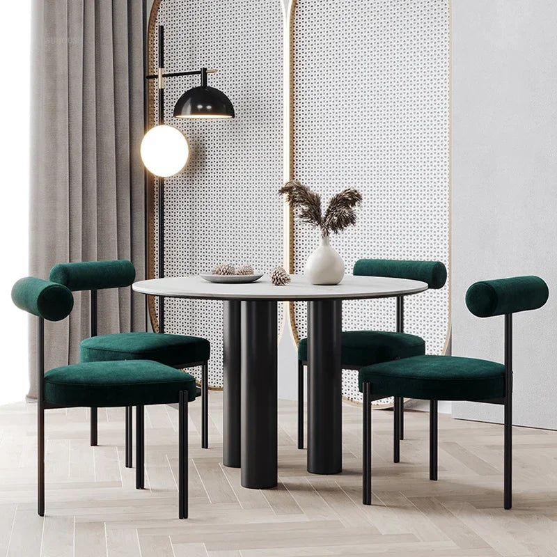 Nordic Three-Leg Upholstered Dining Chair