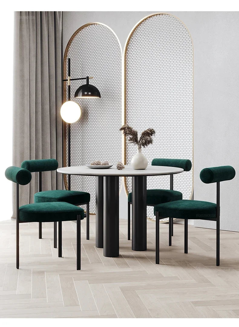Nordic Three-Leg Upholstered Dining Chair