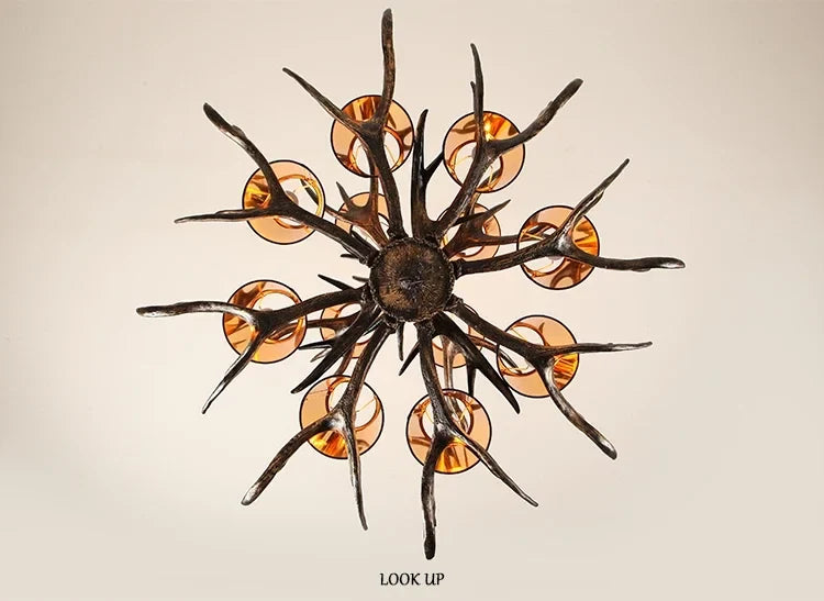 Resin Antler Chandelier