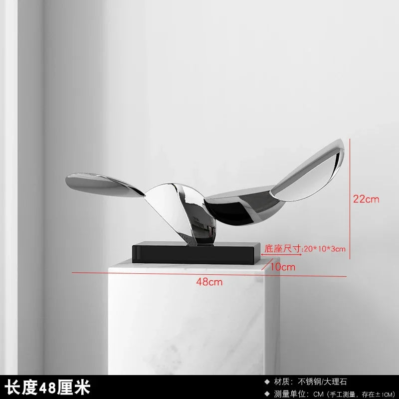 Abstract Stainless Steel Sculpture