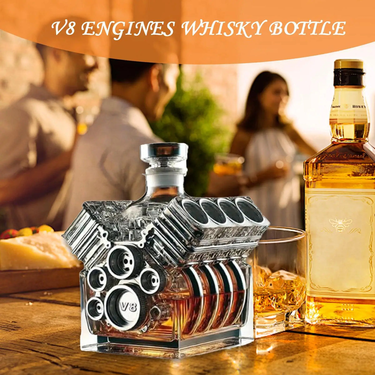 THE V8 | Engine-Form Whiskey Decanter