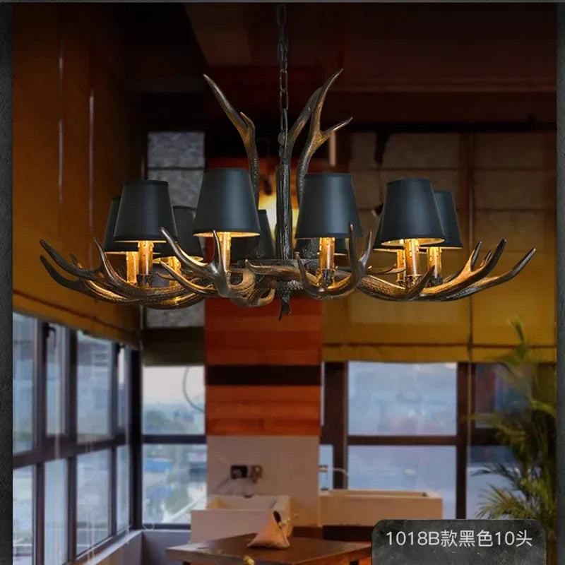 Resin Antler Chandelier