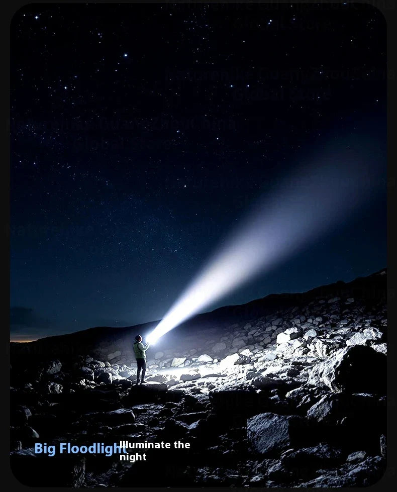 BLACKDOG STAR BOX Multifunctional Lighting Flashlight 3300LM Super Power Long Range LED Light 4 Color Torch Outdoor 3000mAh Battery IPX5 Waterproof