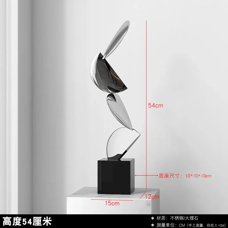 Abstract Stainless Steel Sculpture