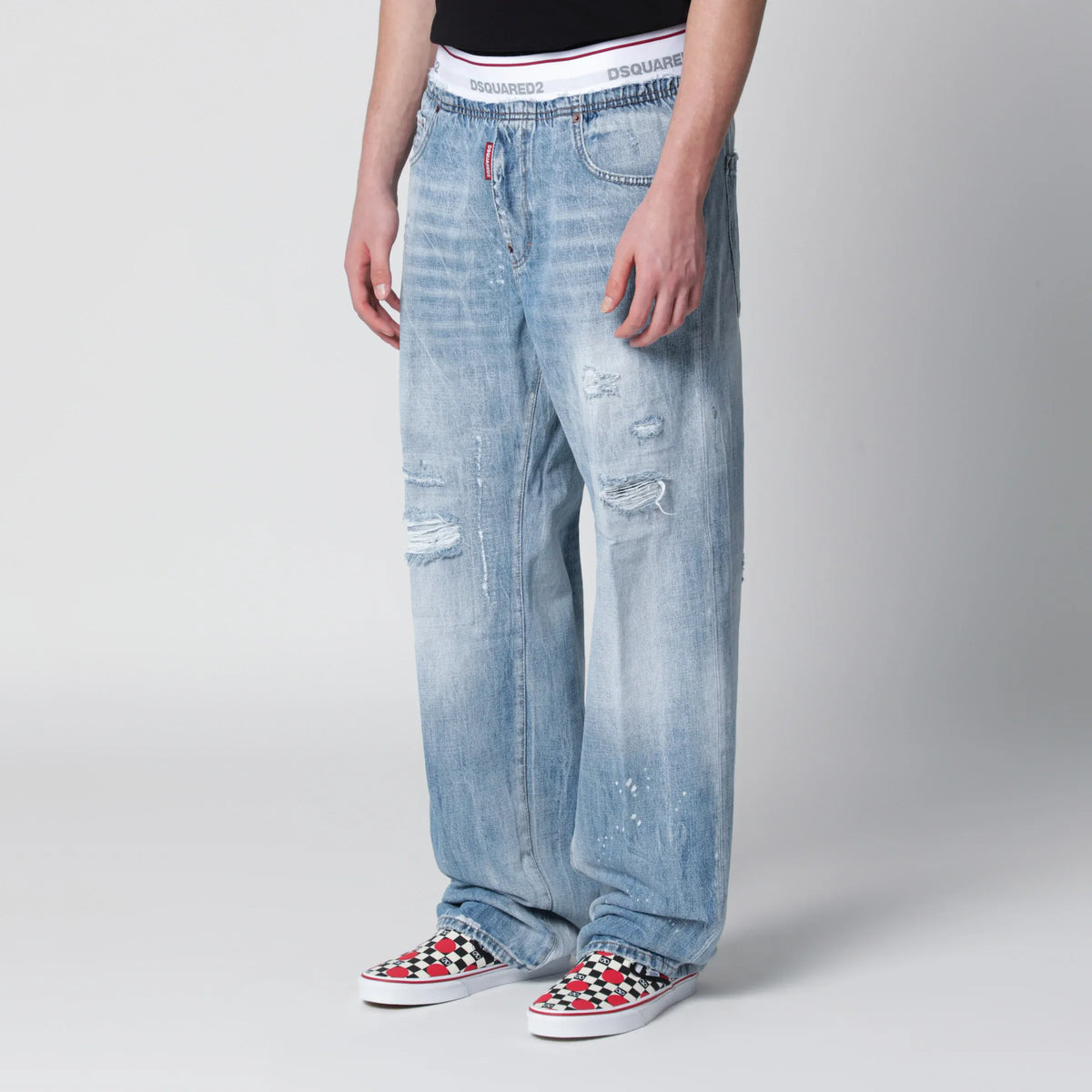 Dsquared2 - Light-wash blue denim jogger jeans