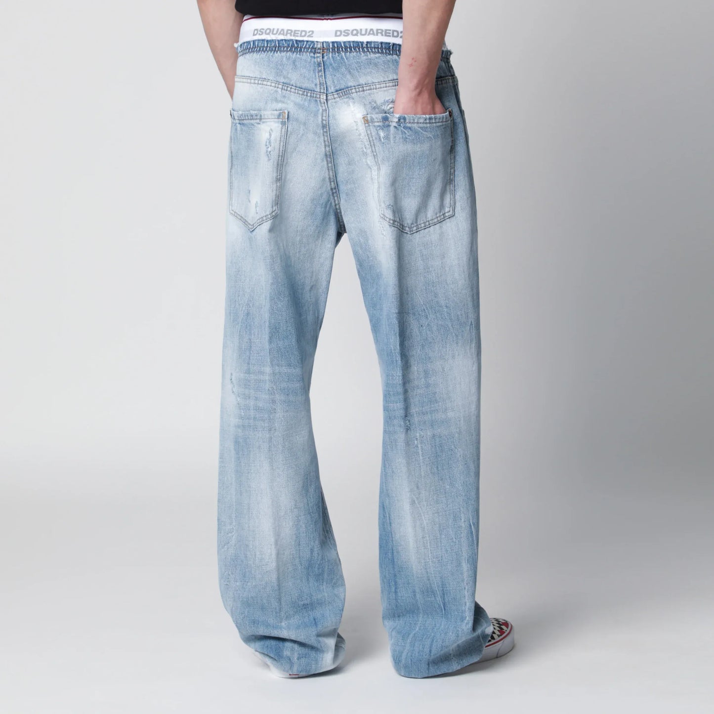 Dsquared2 - Light-wash blue denim jogger jeans