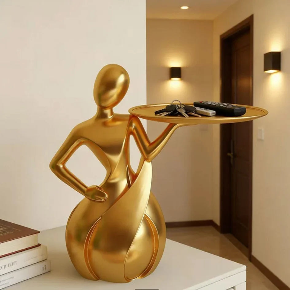 Abstract Figure Tray Sculpture