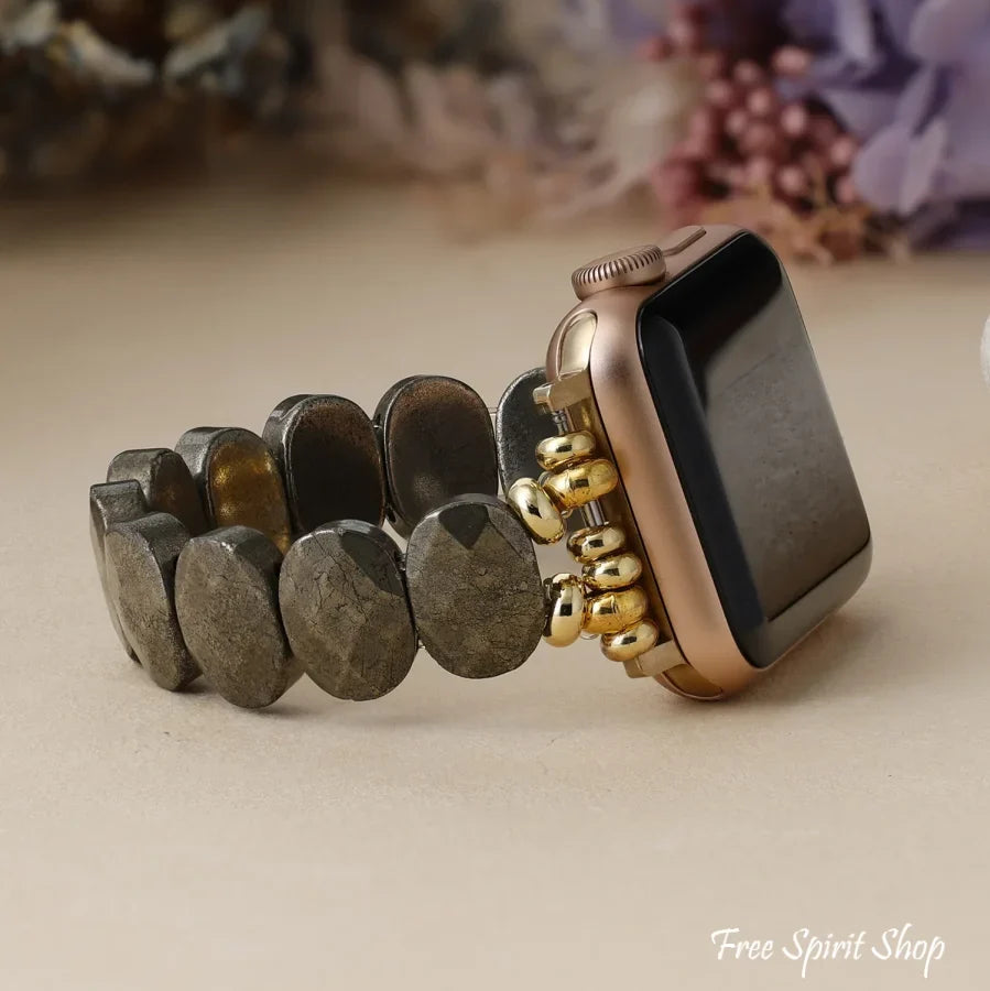 Natural Pyrite Apple Watch Band