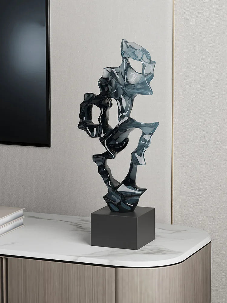 Open-Lattice Abstract Resin Sculpture