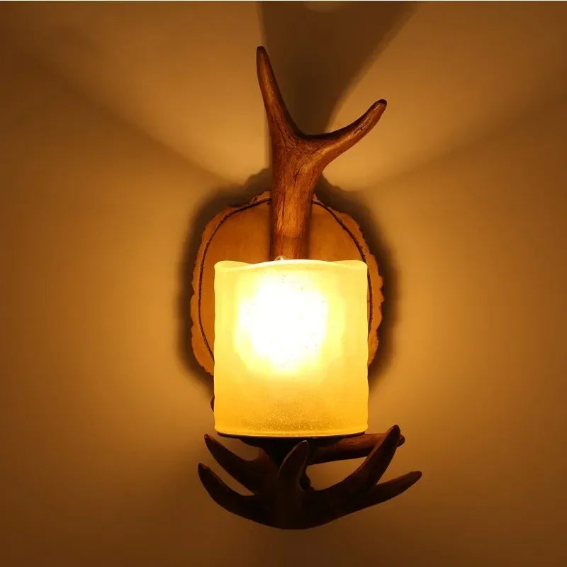 Resin Antler Wall Sconce