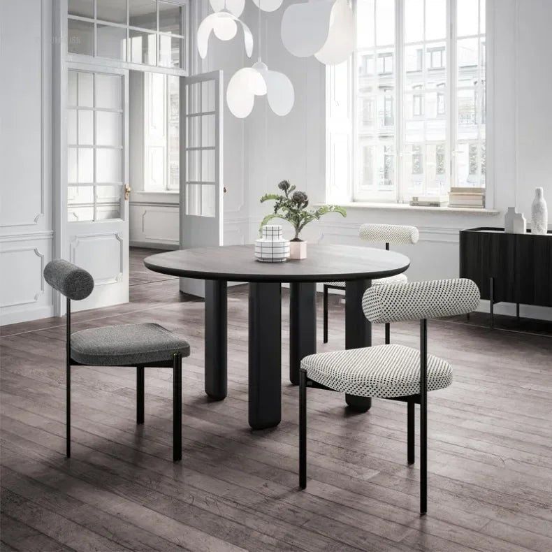 Nordic Three-Leg Upholstered Dining Chair