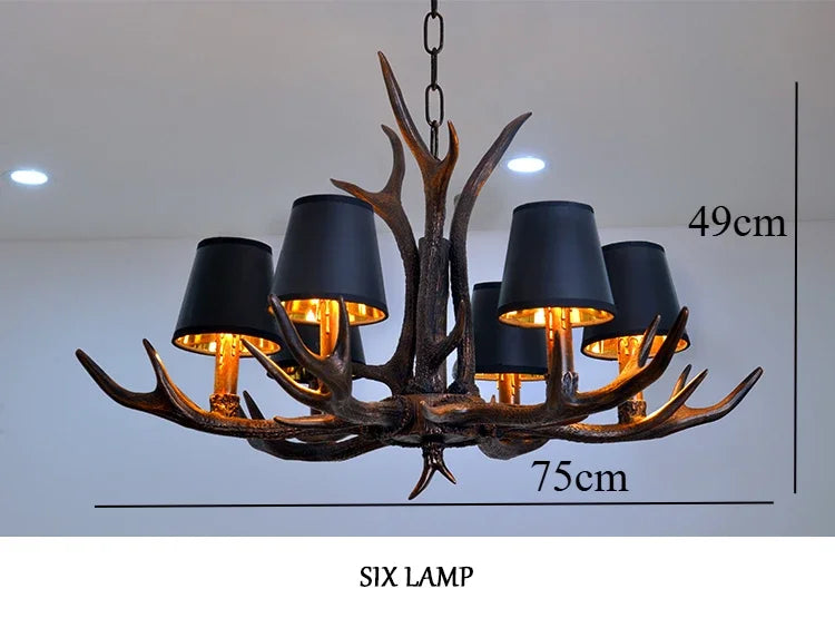 Resin Antler Chandelier